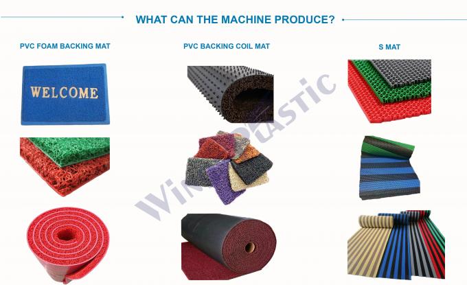 420kw hoofdmotorvermogen PVC poeder PVC spoel lus mat extruder machine 0