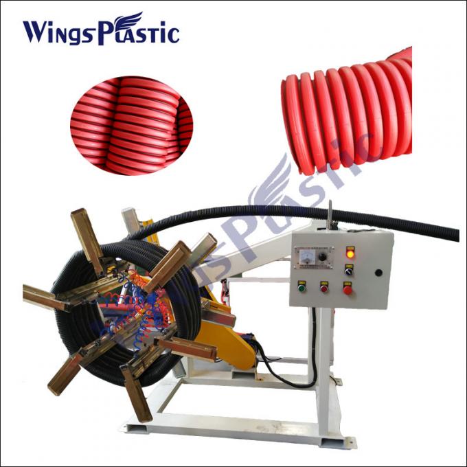 Plastic PE Dual Wall Corrugated Drainage Pipe Extruder Machine 6-8m/Min 4