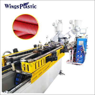 De hoge Productieve HDPE Dubbele Muur Golflijn die van de de Pijpuitdrijving van de Pijpriolering DWC Machine maken