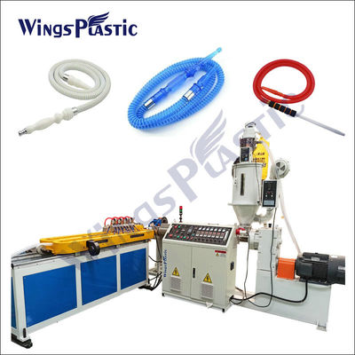 High Speed Water Smoking Pipe Extruder Shisha gegolfde slang maken machine