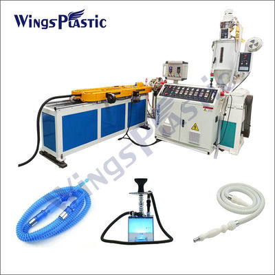 Pp-PE de Enige Muur Golf Plastic Extruder die van de de Waterpijpslang van Shisha Machine maken