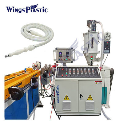 Pp-PE de Enige Muur Golf Plastic Extruder die van de de Waterpijpslang van Shisha Machine maken