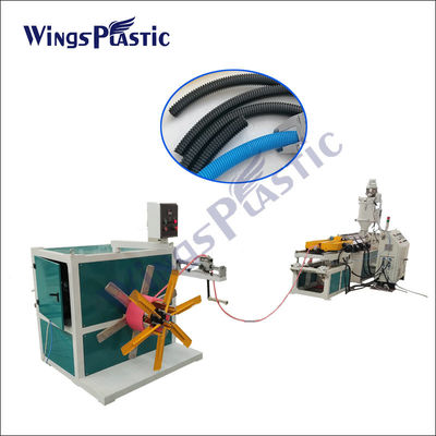 40kg/H HDPE de Muur van de Machinepp pvc van de Pijpextruder Enige Bedradingspijp die Machine maken