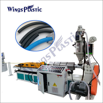 De plastic Enige Muur Golf van de de Machine Flexibele Pijp van de Pijpuitdrijving Productielijn 80kg/H