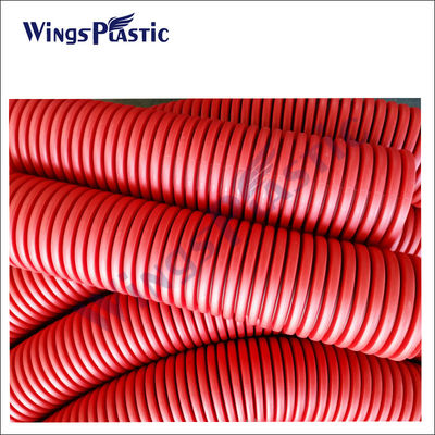 HDPE Golfproductielijn van de de Machinedwc Dubbele Muur Golfpijp van de Pijpextruder