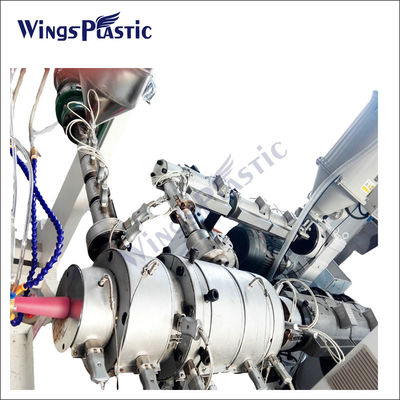 Automatische PPR-HDPE Pijp die de Uitdrijvingsmachine maken van de Machinepp Vezel Versterkte Pijp