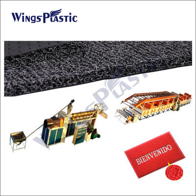 Pvc-de voetenmat die van Mat Car Carpet van de Rolvloer machine tot pvc maken de plastic mat die van de rollijn machine maken