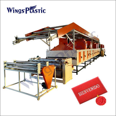 Pvc-de voetenmat die van Mat Car Carpet van de Rolvloer machine tot pvc maken de plastic mat die van de rollijn machine maken