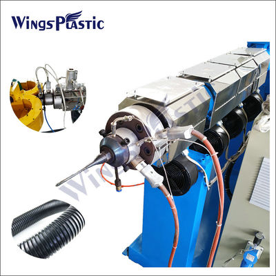 De volledig Automatische Plastic PE pp Enige Muur Golfpijp die van pvc Extrudermachine maken