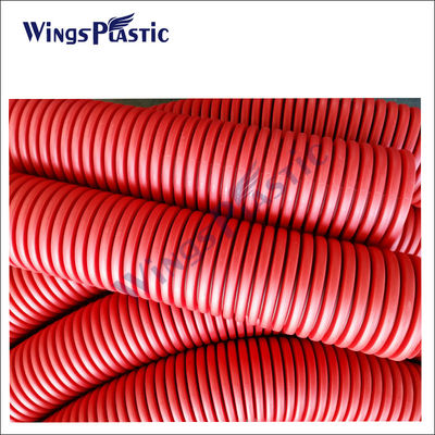Pvc-HDPE DWC Pijp die tot Machine maken Plastic Pe de Dubbele Golflijn van de Pijpuitdrijving