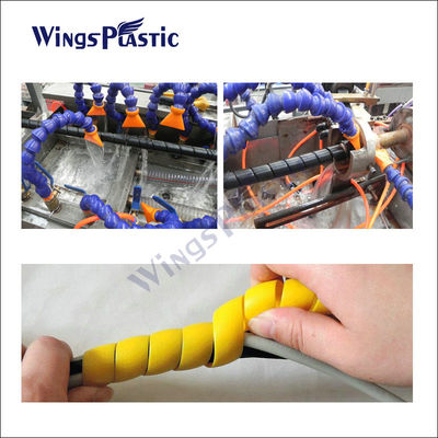 PE Spiraalvormige Wacht Hose Extruder Machine met PLC Controlesysteem