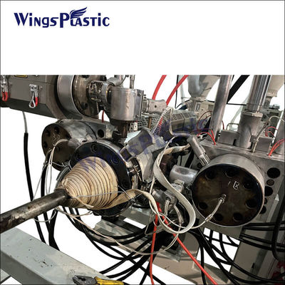 PVC-HDPE-PE-PP-PA-extruder voor elektrische leidingen met een enkelvoudige dubbelwand