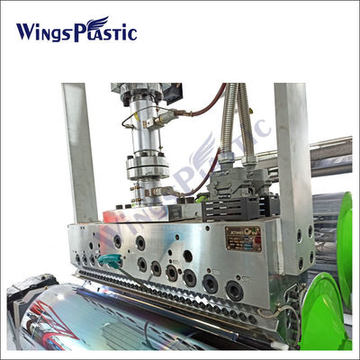 Recycled PS PC PET Plastic Curtain Sheet Kleine extrudermachine met PLC-besturingssysteem
