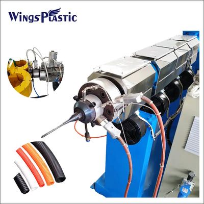 PLC-besturingssysteem Plastic Pipe Extruder Machine 0-74rpm Schroefsnelheid