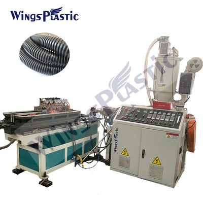 PLC-besturingssysteem Plastic Pipe Extruder Machine 0-74rpm Schroefsnelheid