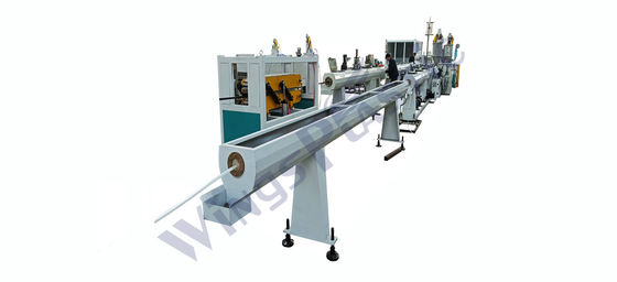 Plastic HDPE PE PP PPR PVC elektrische leidingsbuis extruderingsmachine met 1-20m/min