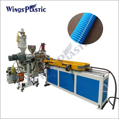 Plastic PE PP Pvc Single Wall Corrugated Pipe Extrusion Machine Hoog snelheid