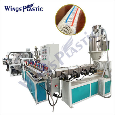 Op maat gemaakte plastic PVC tuin gebreide slangbuis met vezelversterkte pijpmachine PVC pijp extrudermachine