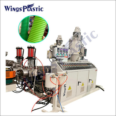 Plastic Hdpe Pp polyethyleen golfdraad extruder machine enkel schroef