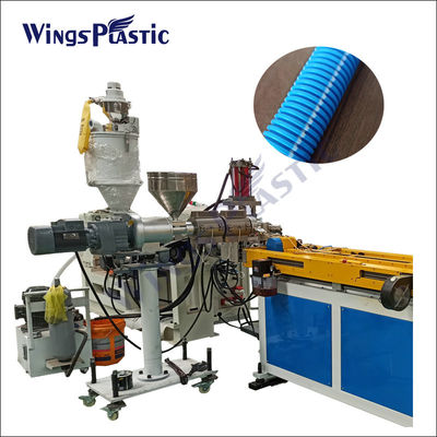 Plastic enkele muur PVC PP PE Spiral golfgolfde pijpslang Extrusion Make Machine Extruders