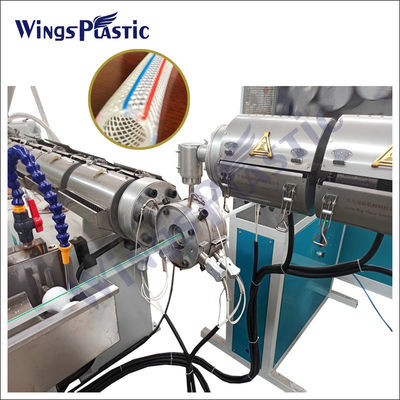Drie lagen PVC-vezelversterkt vlechten Garde slangbuis Extrusie Machines Productielijn