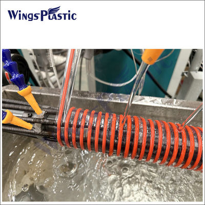 Pvc-zuigslangextrusielijn Spiraalversterkte slangproductielijn Pipe Extrusion Machine