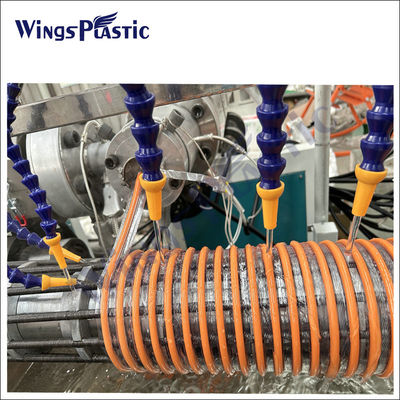 Plastic Extrusion Machine Line For Spiral PVC Suction Hose / Plastic PVC Spiral Suction Hose Pipe Extruder Productielijn